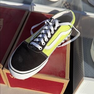 Vans Neon Yellow with Black Check